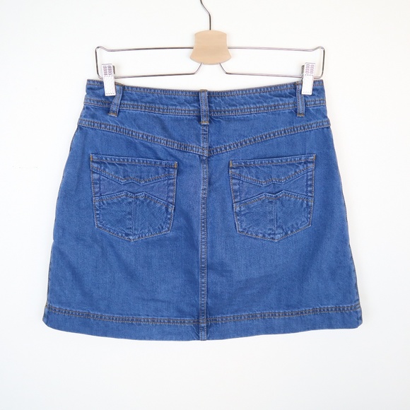 Free People Wildfire Button A Line Mini Skirt M 28 - Picture 8 of 8